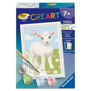 Ravensburger CreArt Kids 8x12cm &ndash; Num&eacute;ro d'Art &ndash; Mouton &ndash; Kit de peinture par num&eacute;ros &ndash; Des 7 ans &ndash; 12023215