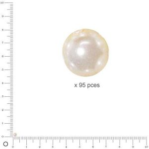 Rayher Perles en verre Renaissance 3 mm blanc