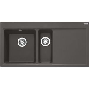 Franke Evier Mythos Fragranit MTG 651-100 Gris ardoise mat égouttoir à droite 396294