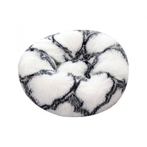 Rngcpto Lit De Panier Coussin Pour Chat Et Chien,Lit De Animaux Rond En Peluche Douce Et Confortable Panier Pour Chat Chien 40cm A
