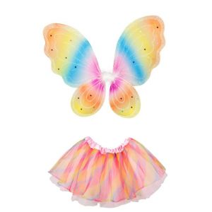 Boland Tutu et ailes Regenboogfeefilles polyester taille unique