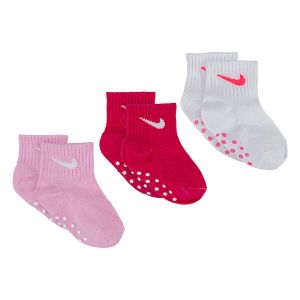 Nike Chaussettes bébé fille Core Swoosh Gripper (x3)