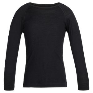 Icebreaker T-shirts 200 Oasis L/s Crewe 5 Black - Black - Taille 5