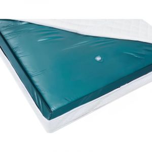 Beliani Matelas Double à Eau 160 x 200 cm en Vinyle Stabilisation Moyenne Renforcé Cadre en Mousse Mono