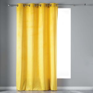 Rideau tamisant (140 x 240 cm) Veloutea Jaune