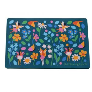 Boîte de 36 crayons de couleurs Rex London Fairies In The Garden