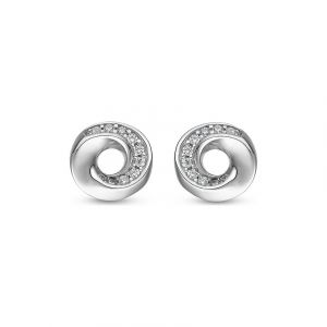 Jette Boucles d'oreilles à fermoir à poussette 86735521 925 Argent rhodié