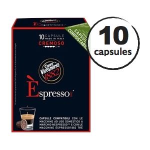 Caffe Vergnano Capsule Biod&eacute;gradable/Compostable Espresso Cremoso x10 pour Nespresso