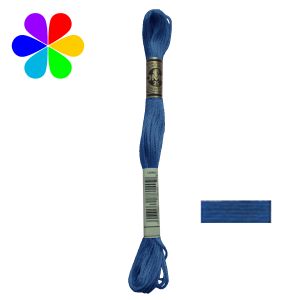 Dmc Fil &agrave; broder moulin&eacute; sp&eacute;cial Bleu 312 - Echevette 8 m