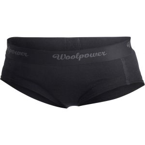 Woolpower Lite Shorty Femme, black L Boxer & Strings laine mérinos