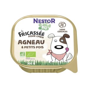 Nestor Bio Pâtée Pour Chien Adulte À La Fricassée D'agneau & De Légumes Sans Céréales - La Barquette 300g