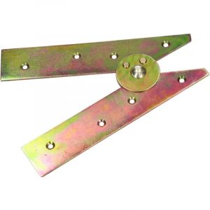 KOTARBAU Charni&egrave;res d'&eacute;chelle - 200 mm - Jaune galvanis&eacute; - Sangle d'&eacute;chelle pliante - Ouverture sans crochet - Charni&egrave;res robustes - 5907465909587 - Dor&eacute;/galvanis&eacute;