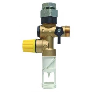 SOMATHERM FOR YOU - Groupe de Double S&eacute;curit&eacute; en T&eacute;flon Orientable avec Raccord Di&eacute;lectrique - Id&eacute;al pour Prot&eacute;ger vos Installations Contre L'Eau Calcaire - Taille : 1/2"