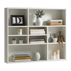 FMD M&ouml;bel &Eacute;tag&egrave;re murale avec 9 compartiments Blanc