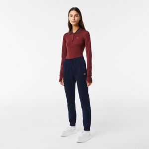 Lacoste Pantalon jogging coton m&eacute;lang&eacute; Bleu - Couleur Bleu - Taille XL