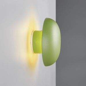 Reality Leuchten Applique murale LED lampe murale couloir lumi&egrave;re m&eacute;tal vert fonctionnement &agrave; piles SMD L 8,4 cm