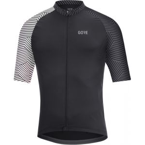 Gore Wear C5 Optiline Maillot Homme Noir/Blanc FR : L (Taille Fabricant : L)