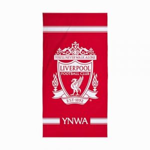 Character World Serviette Officielle Liverpool FC | Toucher Super Doux, Motif Club de Football YNWA | Parfait pour la Maison, Le Bain, la Plage et la Piscine | Taille Unique 75 cm x 150 cm | 100%