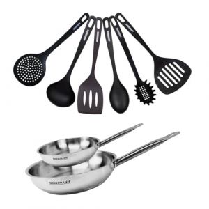 Fackelmann Set de 2 poêles et 6 ustensiles Eterna