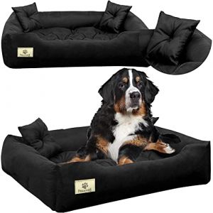 Lit Pour Chien EDANTI Impermeable 100x75 Noir