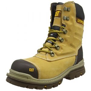 Caterpillar Premier 8" WR TX CT S3 HRO SRC, Bottes de s&eacute;curit&eacute; Homme, Jaune MN Hnyrst, 45 EU