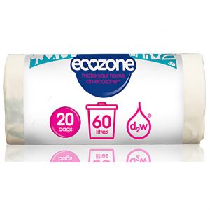 Ecozone Sacs à Ordures Biodegradables 60L