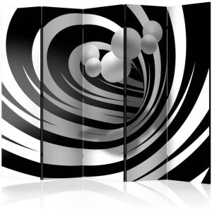Artgeist Paravent 5 Volets "Twisted in Black & White" 172x225cm