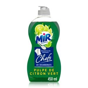 Mir Vaisselle Secrets de Grands Chefs Citron Vert – Liquide Vaisselle Main (450mL)