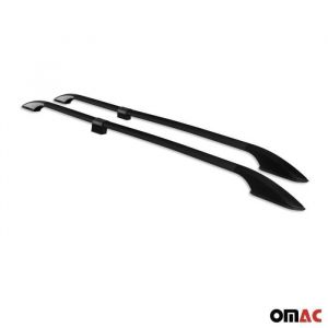 Omac Barres de Toit longitudinales Compatible avec Mercedes Vito W638 1996 à 2003 L1 Alu Noir