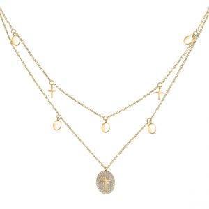 Collier Femme So Charm - B2222-DORE - Collier Mode Dor&eacute;