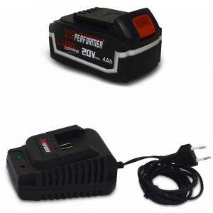 X-Performer Batterie CONCEPT 20V Lithium 4 Ah compatible pour la gamme d'outils Electro-portatifs + Chargeur unclus