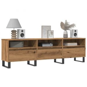 VidaXL Meuble tv chêne artisanal 150x30x44,5 cm bois d'ingénierie