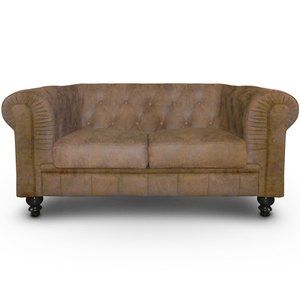 Menzzo Canapé 2 places Chesterfield Vintage
