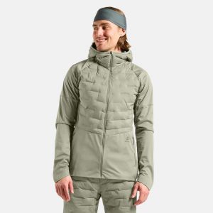 Odlo Zeroweight Insulator Veste Running Hommes - Vert Olive, Taille XXL