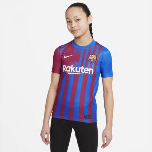 Nike Maillot de football FC Barcelona 2021/22 Stadium Domicile pour Enfant plus âgé - Bleu - Taille S - Unisex