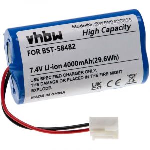 Vhbw Batterie remplacement pour Bestway BST-58482 pour nettoyeur de piscine (4000mAh, 7,4V, Li-ion)