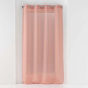 Rideau Voilage à Œillets "Sandra" 140x280cm Rose rix