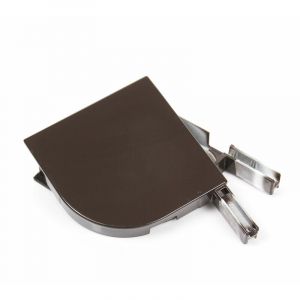 Image de Avosdim Joues de coffre 150mm Brun ral 8019 pour coffre de volet quart rond - Brun