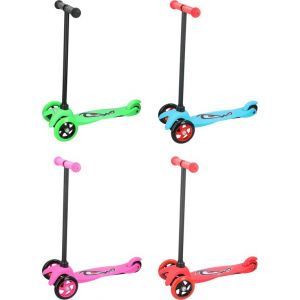 No Fear Kids' Scooter - Step 3 Wheels - Jouets d'extérieur Garçons et Filles - Step pour enfants de 2 à 5 ans - Poids maximum 20 kg - Hauteur du guidon à 66 cm - Aluminium - Bleu