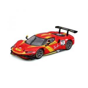 Bburago Voiture miniature - Ferrari 296 GT3 71 2022 - Échelle 1:43 - Rouge - Mixte