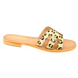 Les Tropéziennes par M. Belarbi HADAMIA, Sandale Femme, Leopard, 39 EU