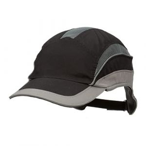 3M First Base 3 Casquette antiheurt 2031217, Elite, noir/gris, visière standard, 70 mm