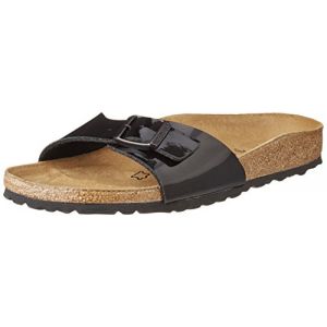 Birkenstock Madrid - Mules - Mixte Adulte - Noir (Vernis Noir) - 37 EU