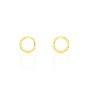 Histoire d'Or Boucles D'oreilles Or Jaune Puces Cercle