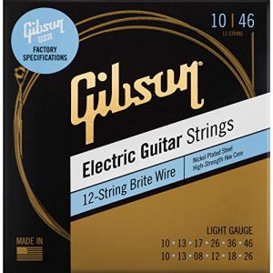 Gibson BW12L 010-046 12 String Brite Wires · Corde guitare électrique