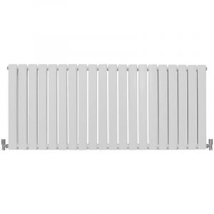 Monster shop Radiateur Plat Mural 60 x 140 cm Blanc Brillant Pour Salle de Bain, Cuisine, Maison Moderne Design Scandinave [Kit de Fixations, Brosse de Nettoyage