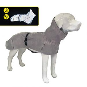 Croci Crosses Manteau de randonn&eacute;e imperm&eacute;able pour Chien R&eacute;fl&eacute;chissant Imperm&eacute;able Visibilit&eacute; maximale Doublure thermor&eacute;gulatrice Haute visibilit&eacute; Taille 40 cm 195 g