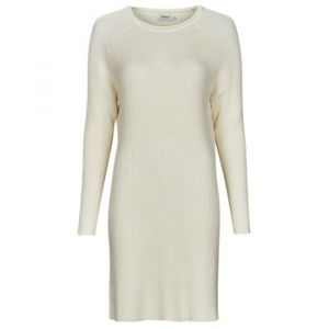 Only Robe courte ONLFIA KATIA L/S DRESS CC KNT Blanc - Taille S,M,L,XL,XS