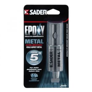 Sader COLLE EPOXY METAL SER.25ML (Vendu par 1) - BOSTIK