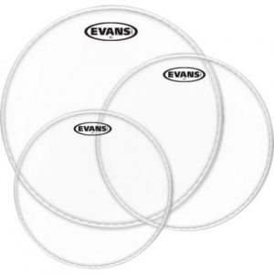 Evans ETP-G1CLR-S - PACK PEAUX G1 12” 13” 16” TRANSPARENTE STANDARD